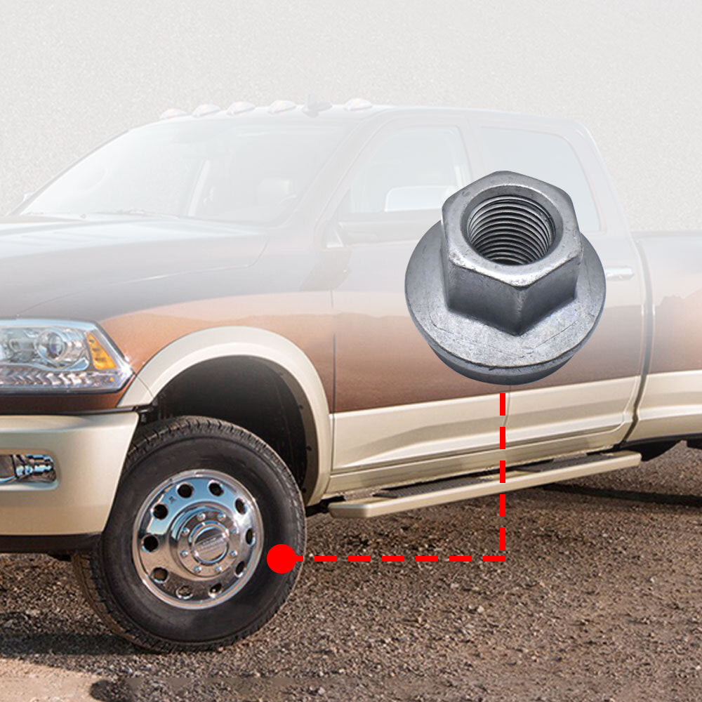 1-piece pack suitable for 2012-2024 for RAM 3500 4500 5500 wheel lug nuts 6509424AA. new accessories. n