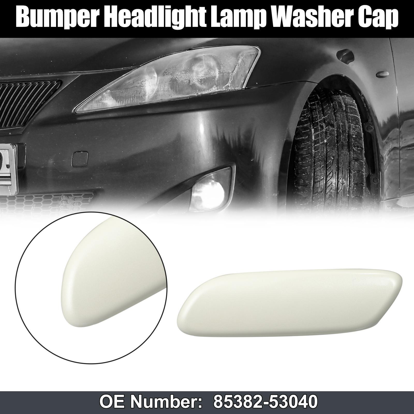 Left headlight washing machine nozzle cover for LEXUS IS250 IS300 06-08 85382-53040 White