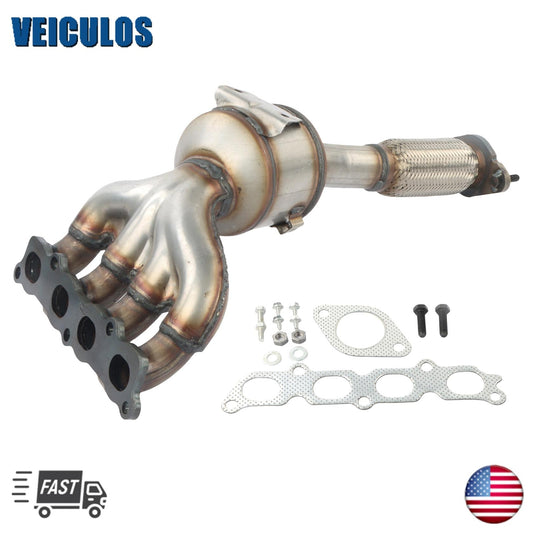 Front Catalytic Converter w/ Exhaust Manifold for Ford Fiesta 2011-2019 1.6L L4