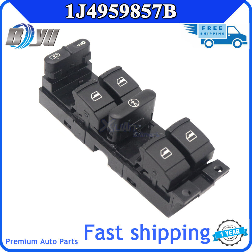 Power Master window switch for Golf , for Jetta , for Passat , GTI, and for Bora 1J4959857B - Brand New v