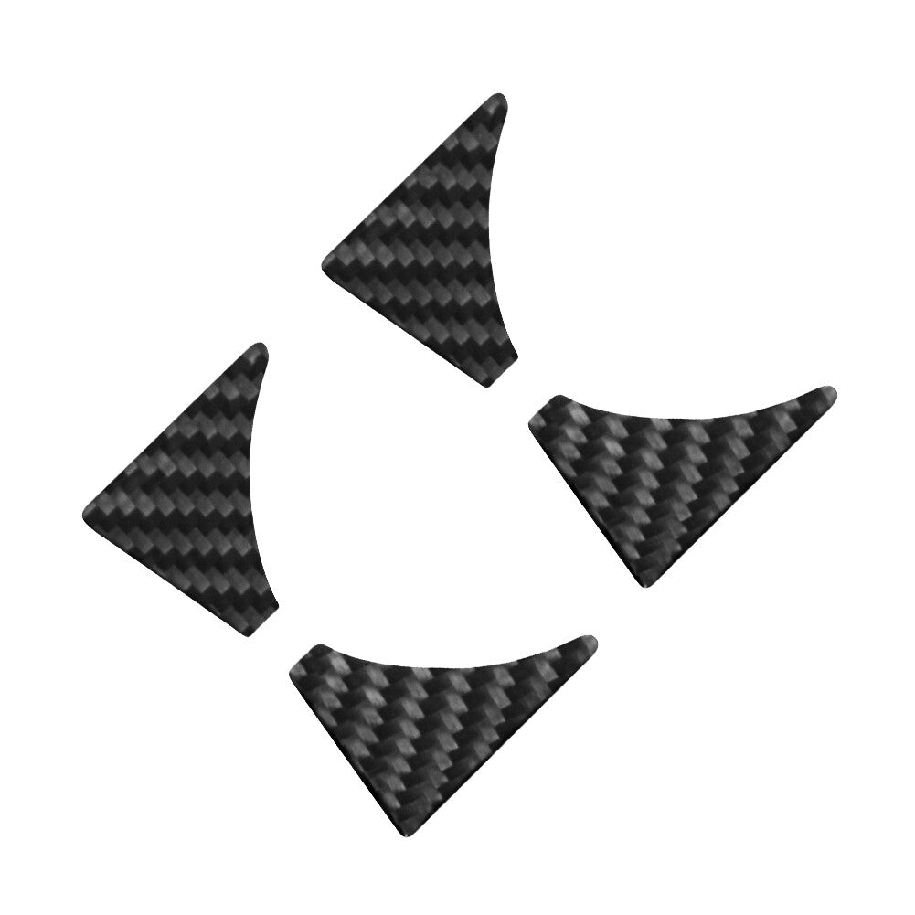 4X Carbon Fiber Rear Door Cup Holder Cover Trim for Honda Ridgeline 2017-2020