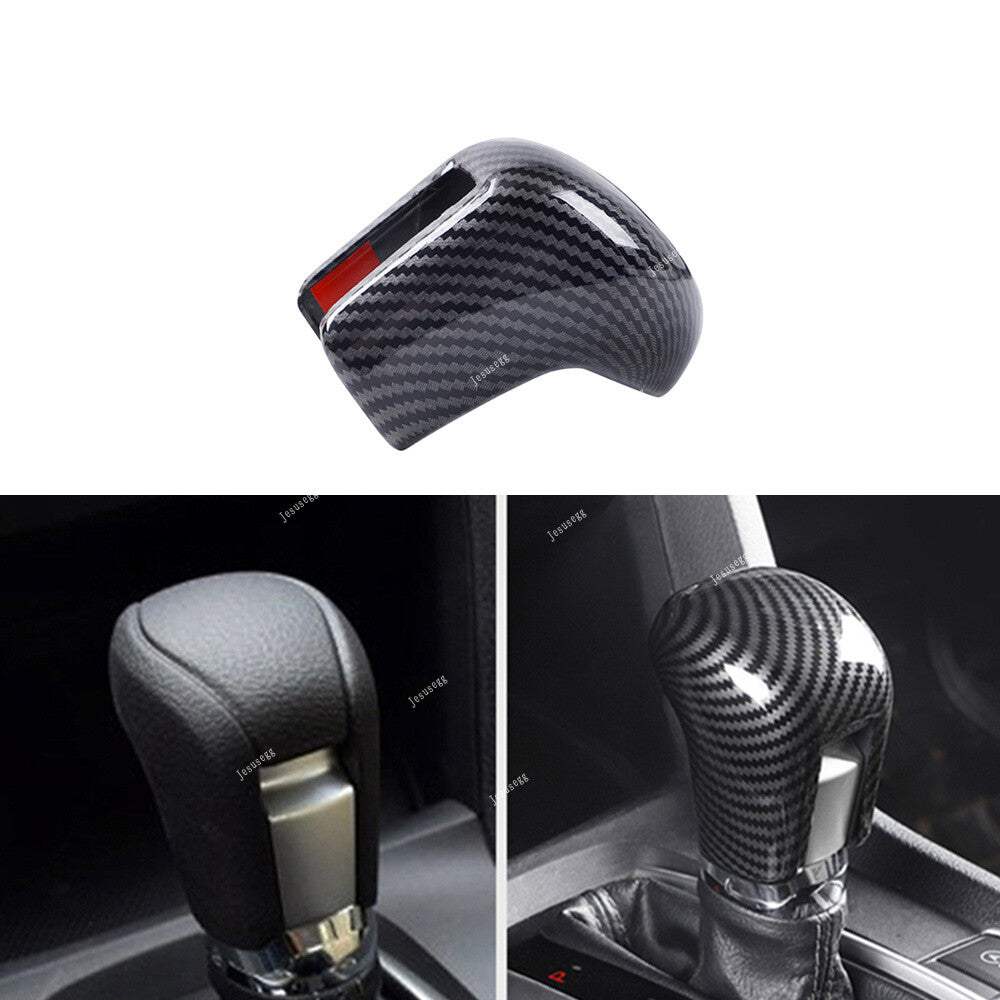 ABS Carbon Fiber Gear Lever Shift Knob Cover Trim for Honda for Civic 10th 2016-2019