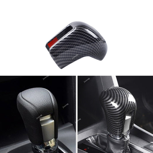 ABS Carbon Fiber Gear Lever Shift Knob Cover Trim for Honda for Civic 10th 2016-2019