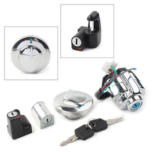 for Honda VT250 Shadow VT400 VT750 VT600 2 Keys Ignition Barrel Lock Switch Kit