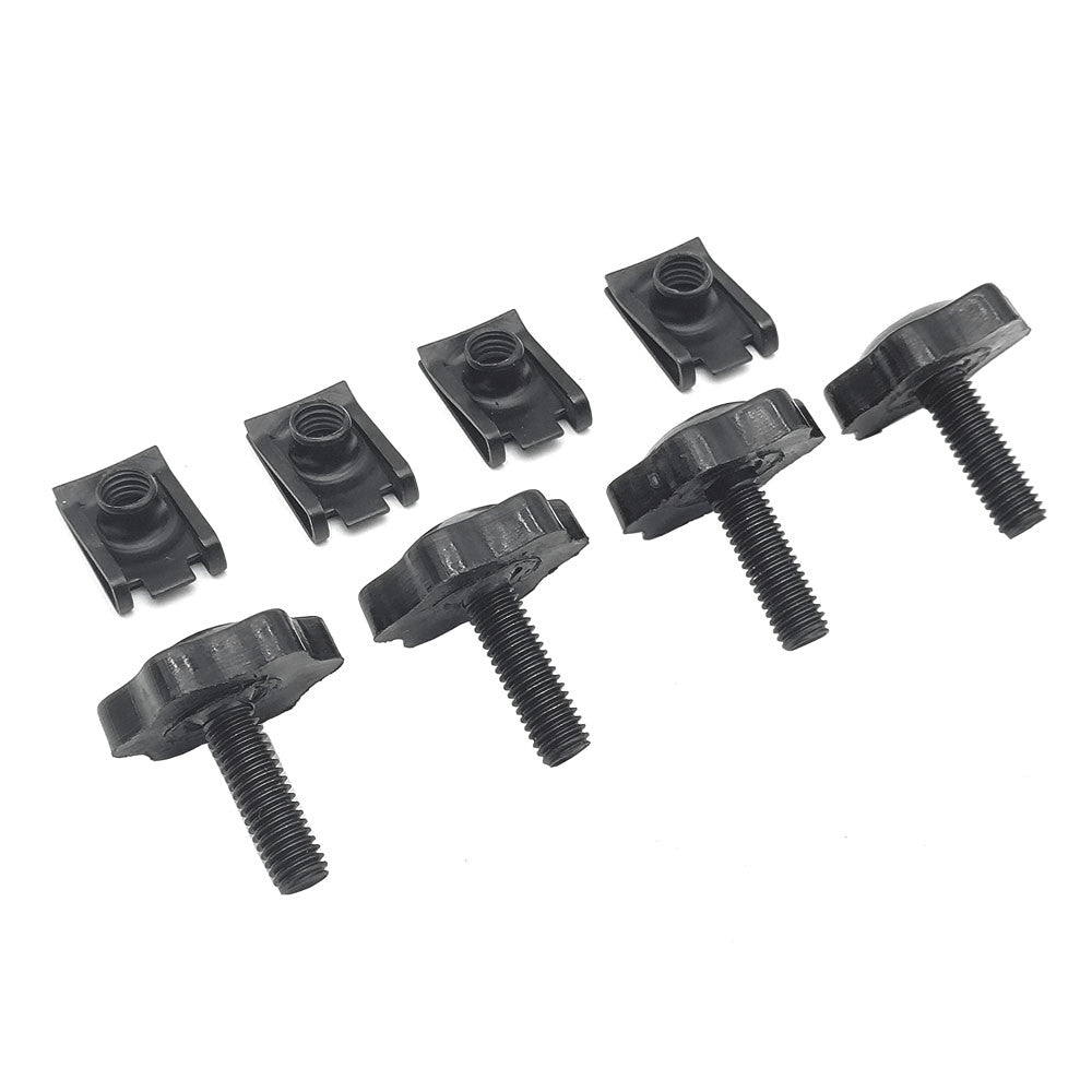 4-Pack Black Saddlebag Anti-theft Screws Quick Release for Harley Touring Road King n