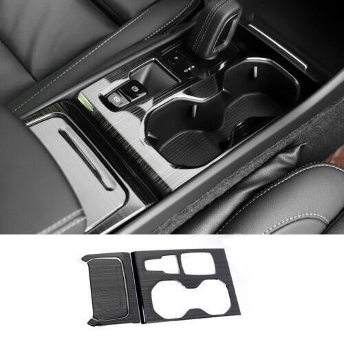 for Volvo XC40 2019-2022 Black titanium central console gear shift panel trim 3x
