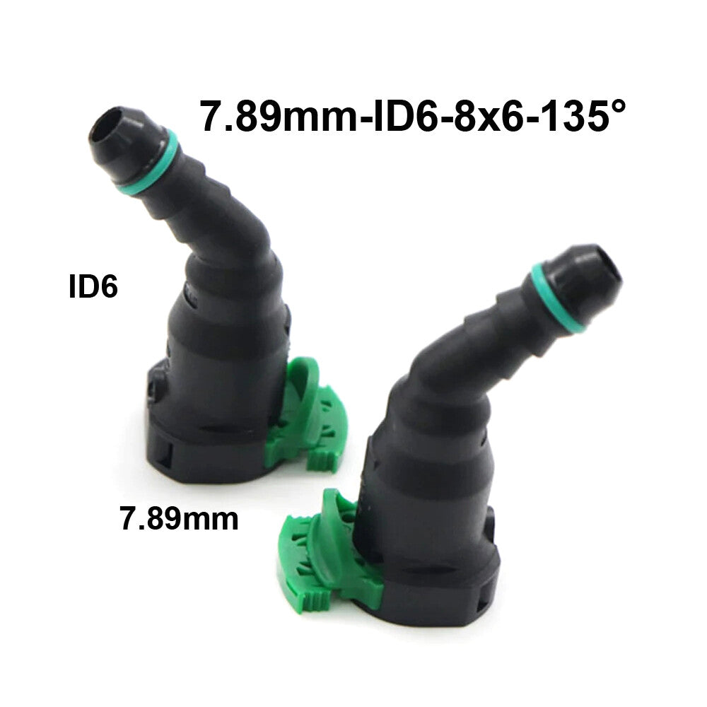 2PCS 7.89mm ID6 8x6 135¡ã New Fuel Line Hose Pipe Quick Release Female Connector Q