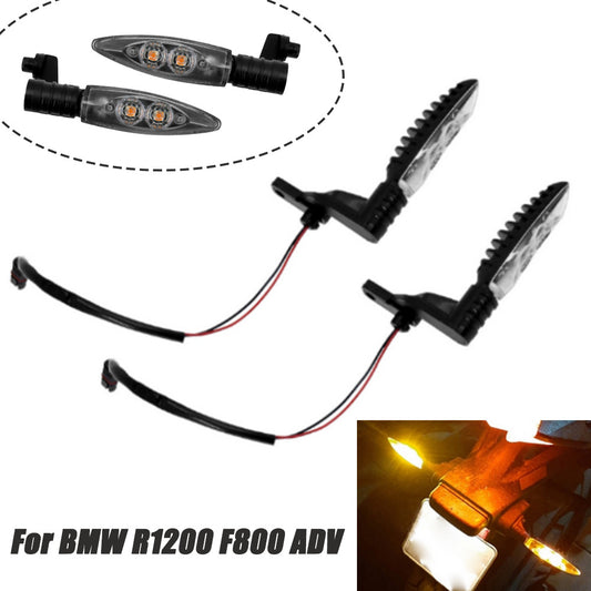 A pair of LED turn signal flashing indicator lights suitable for R1200 F800 ADV K1300- n