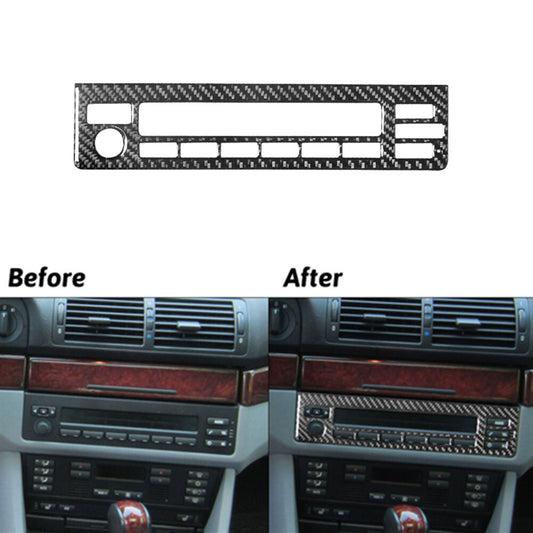 Carbon Fiber Central Radio CD Control Cover Trim For X5 E70 X6 E71 2011-2013 v