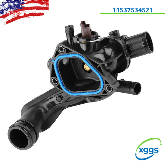 1X Thermostat Housing And Gasket for Mini Cooper R55 R56 R57 for Citroen 07-13 Q