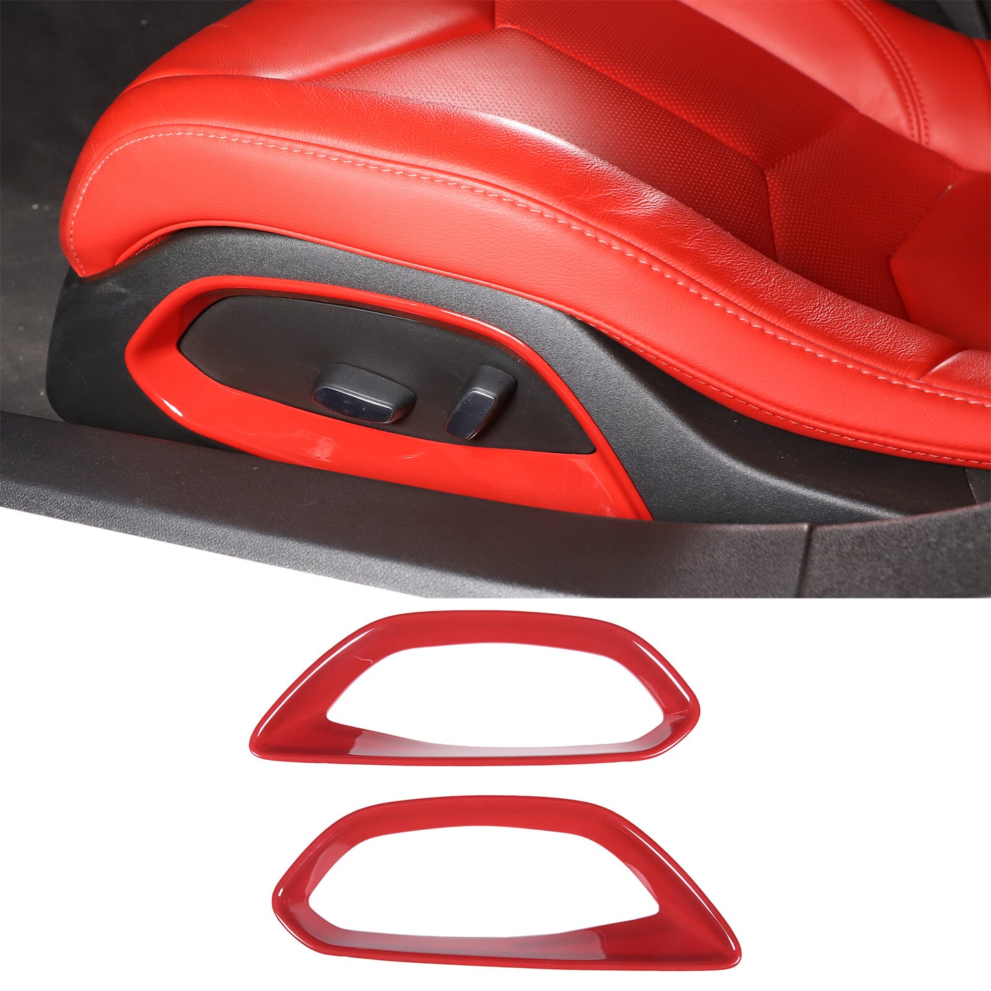 ABS Matte Black Steering Wheel Base Bottom Trim Cover for Corvette C8 2020-2023- v