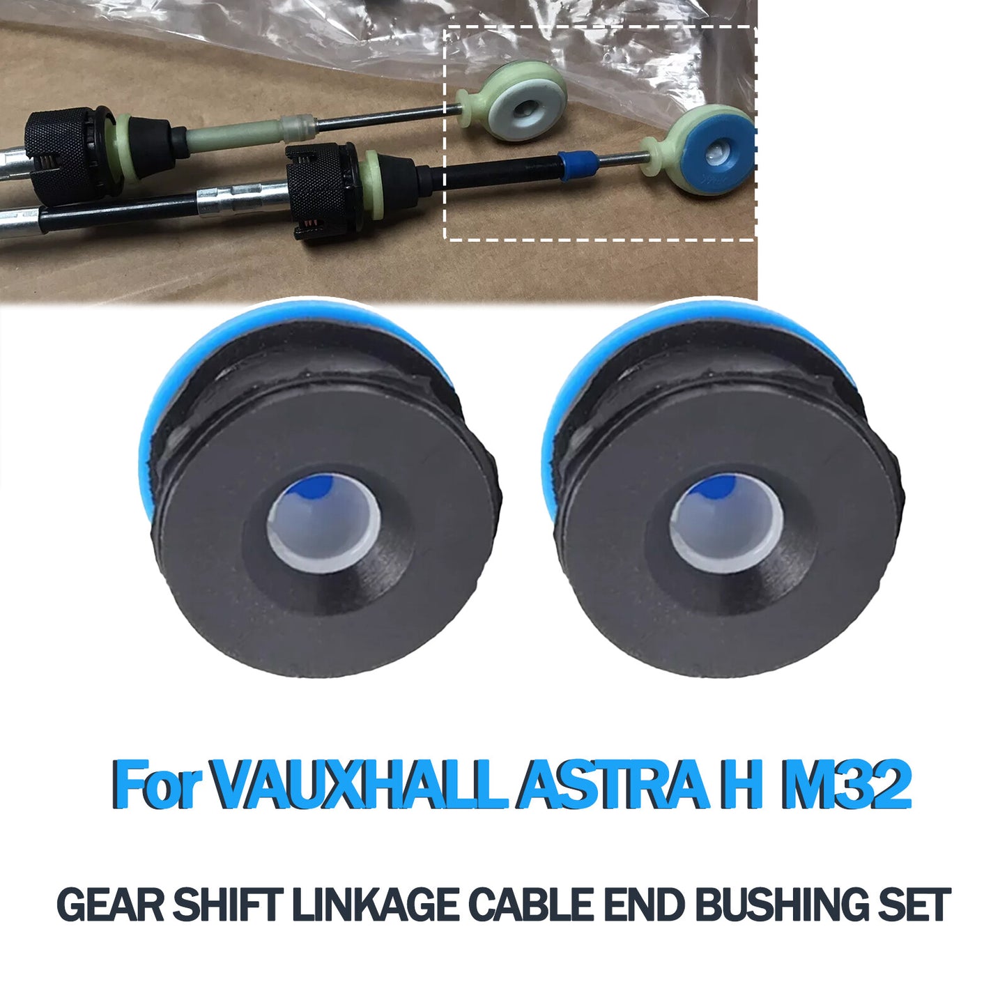for VAUXHALL ASTRA H M32 MANUAL GEAR SHIFT LINKAGE CABLE END REPAIR BUSHING SET