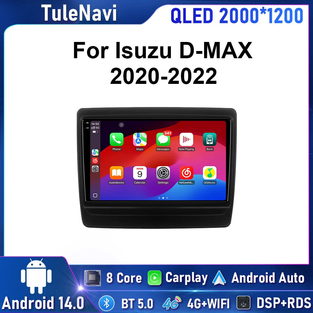 for Isuzu D-Max 2020-2022 Android CarPlay Car Radio GPS Multimedia Stereo Player