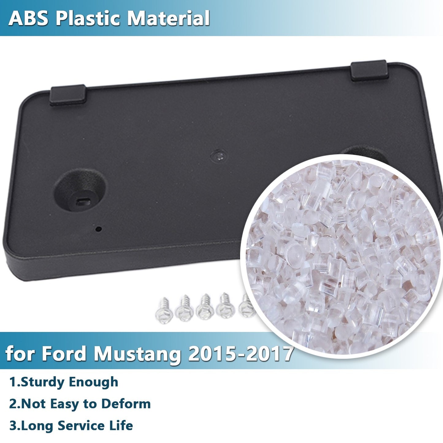 Front Bumper License Plate Bracket Mount Holder for Ford for Mustang 2015 2016 2017