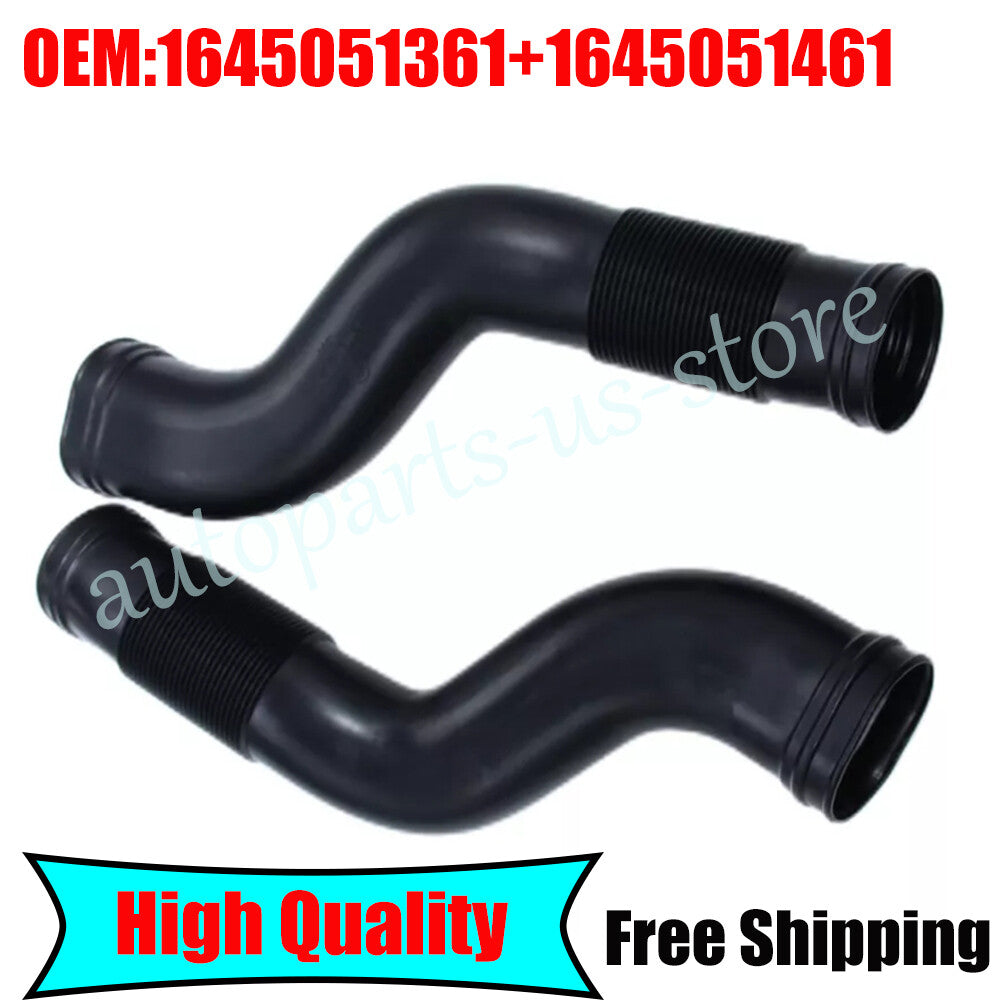 2PCS New Left and Right Air Intake Hose for Mercedes W164 GL450 GL550 ML350