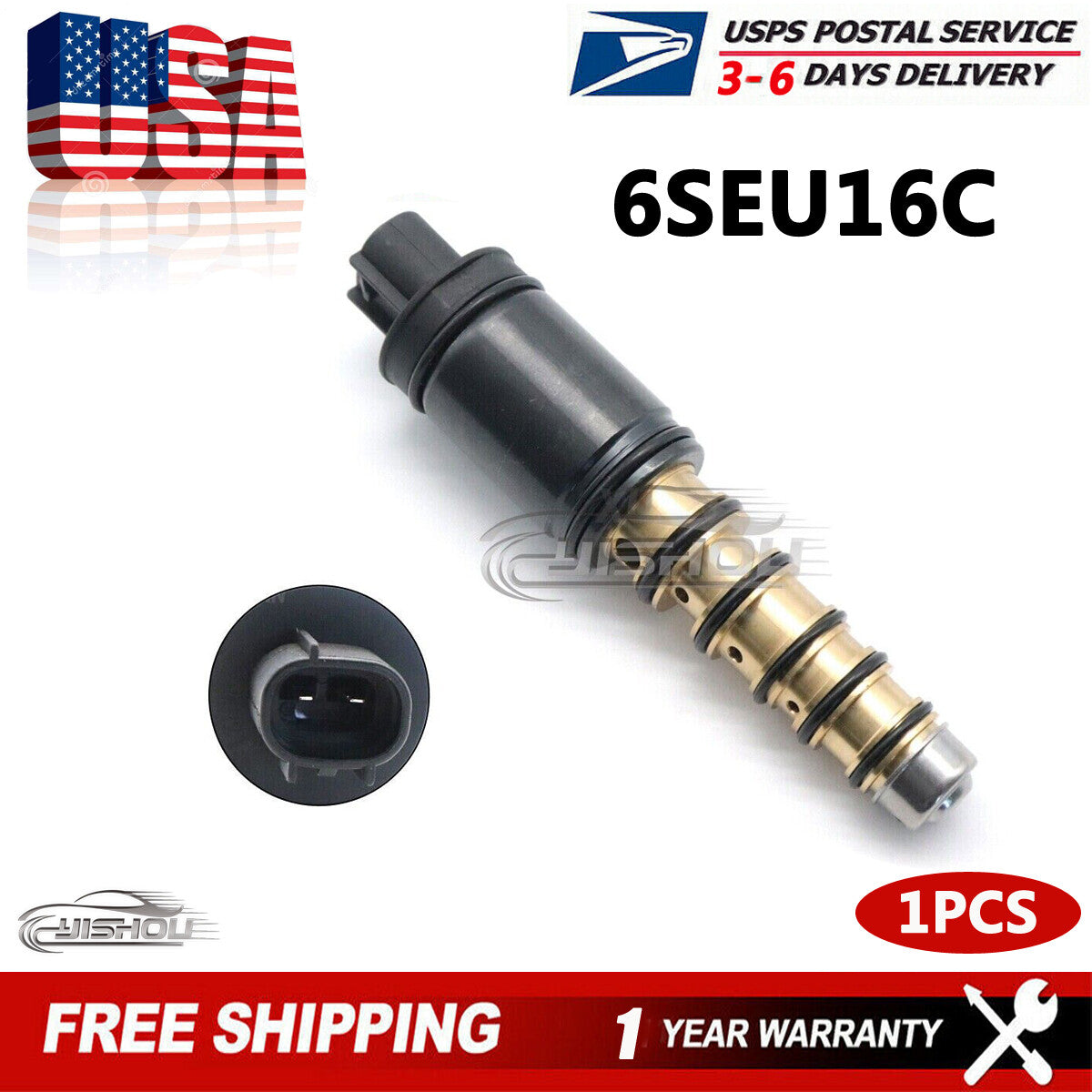 New 6SEU16C A/C Compressor Electroni Valve Fits for Toyota for Camry RAV4 2.4L CV47 Q