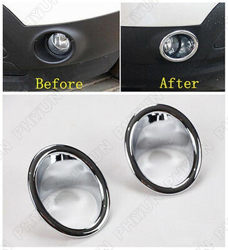 Chrome Style Front Fog Light Lamp Frame Cover Trim 2X for Ford Explorer 13-2015