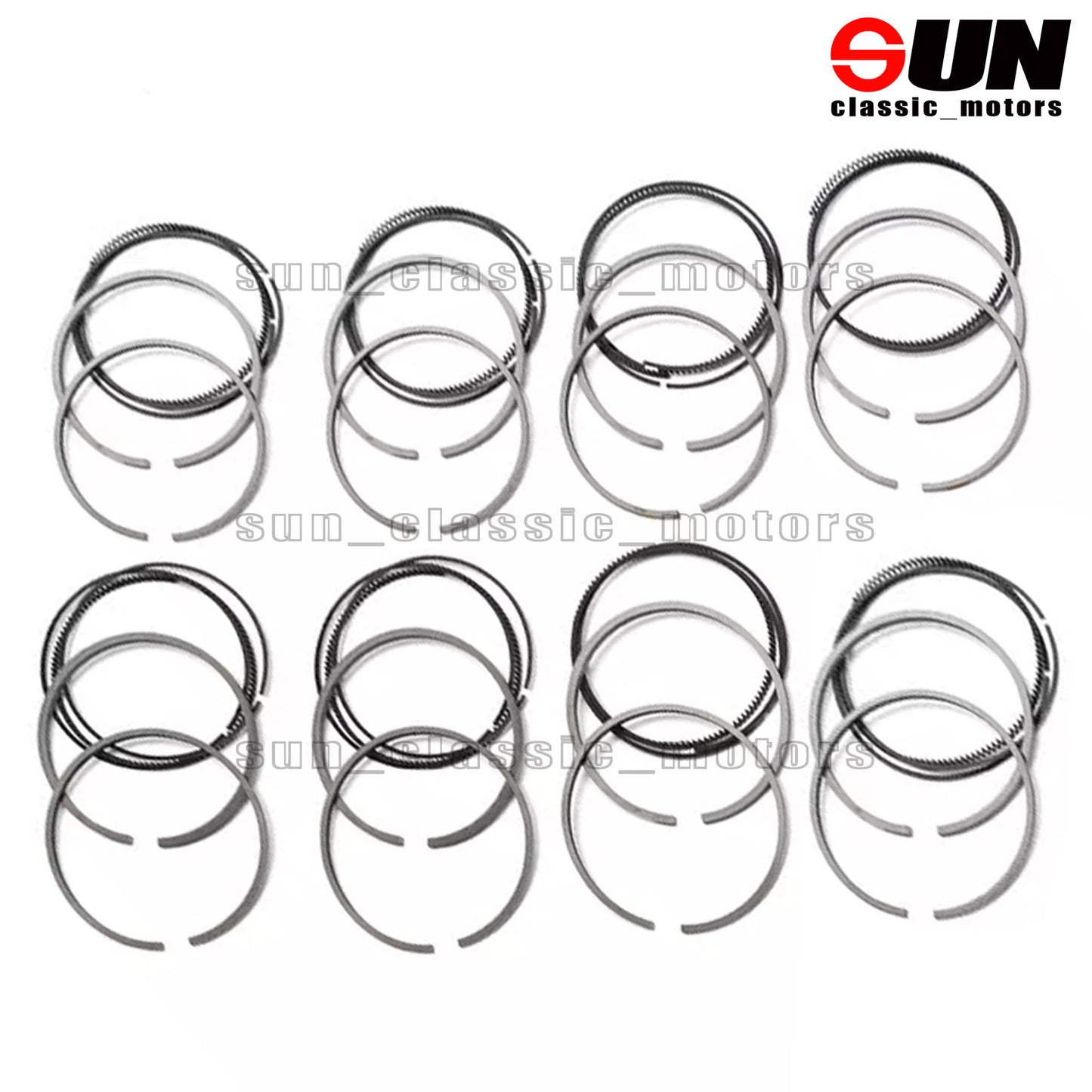 STD 8x Piston Ring Kit for GL500, E500, ML550, W166, M278 4.6T, 4.7T
