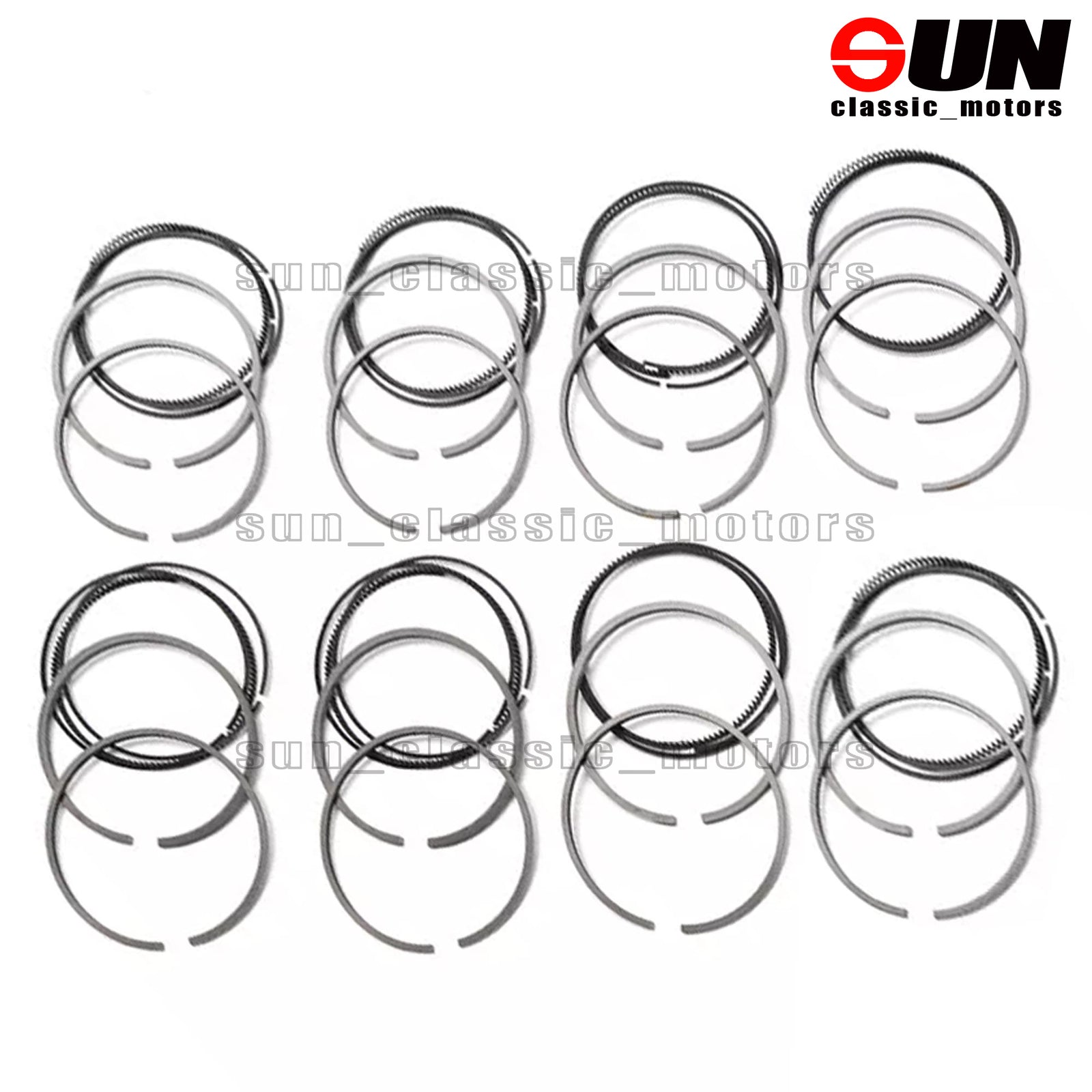 STD 8x Piston Ring Kit for GL500, E500, ML550, W166, M278 4.6T, 4.7T