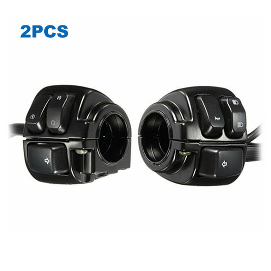 1 Pair Motorcycle Handlebar Switches Control and Wiring Harness with for Harley Q