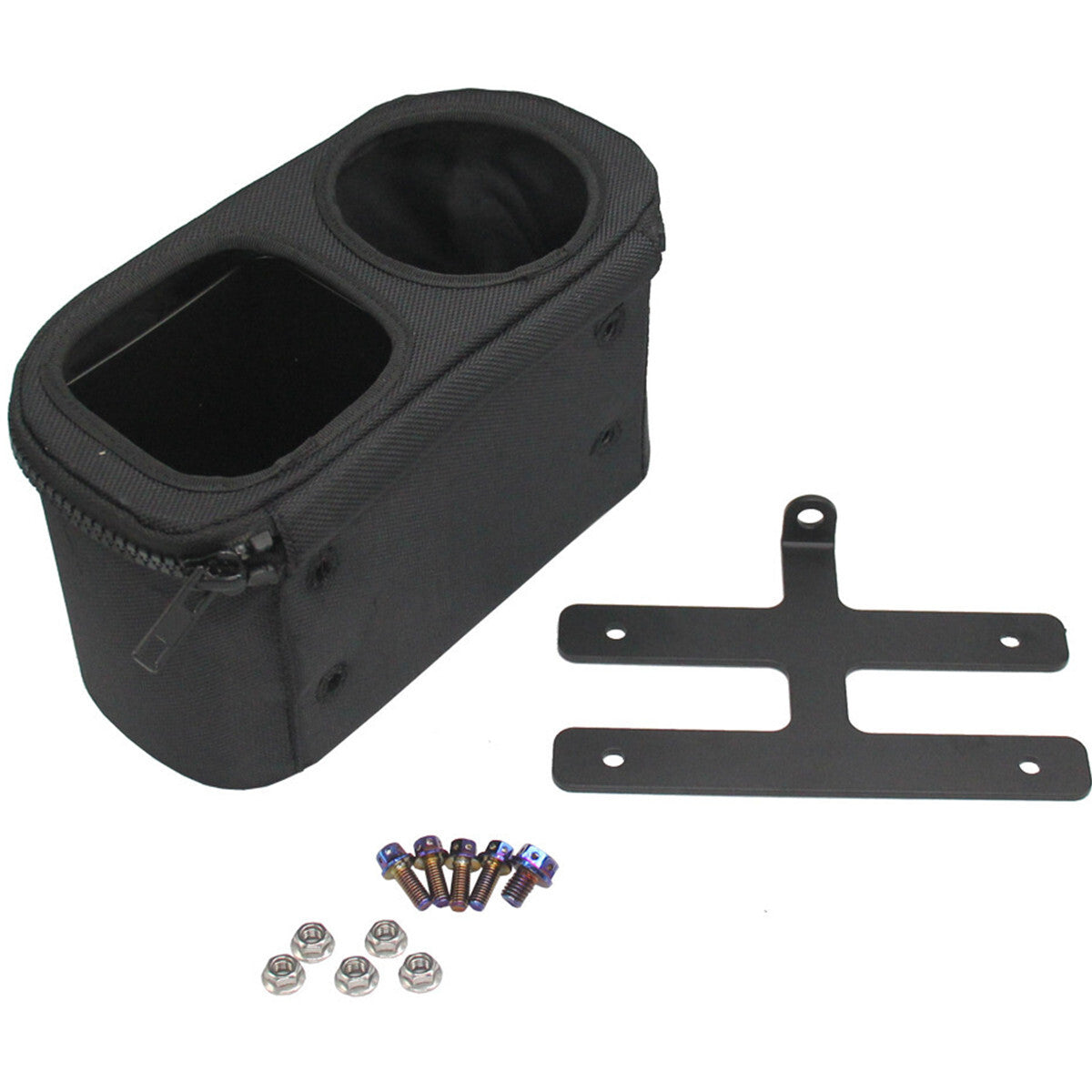 Motorcycle Handlebar Crossbar Storage Bag Scooter Front Cup Holder Accessories Q