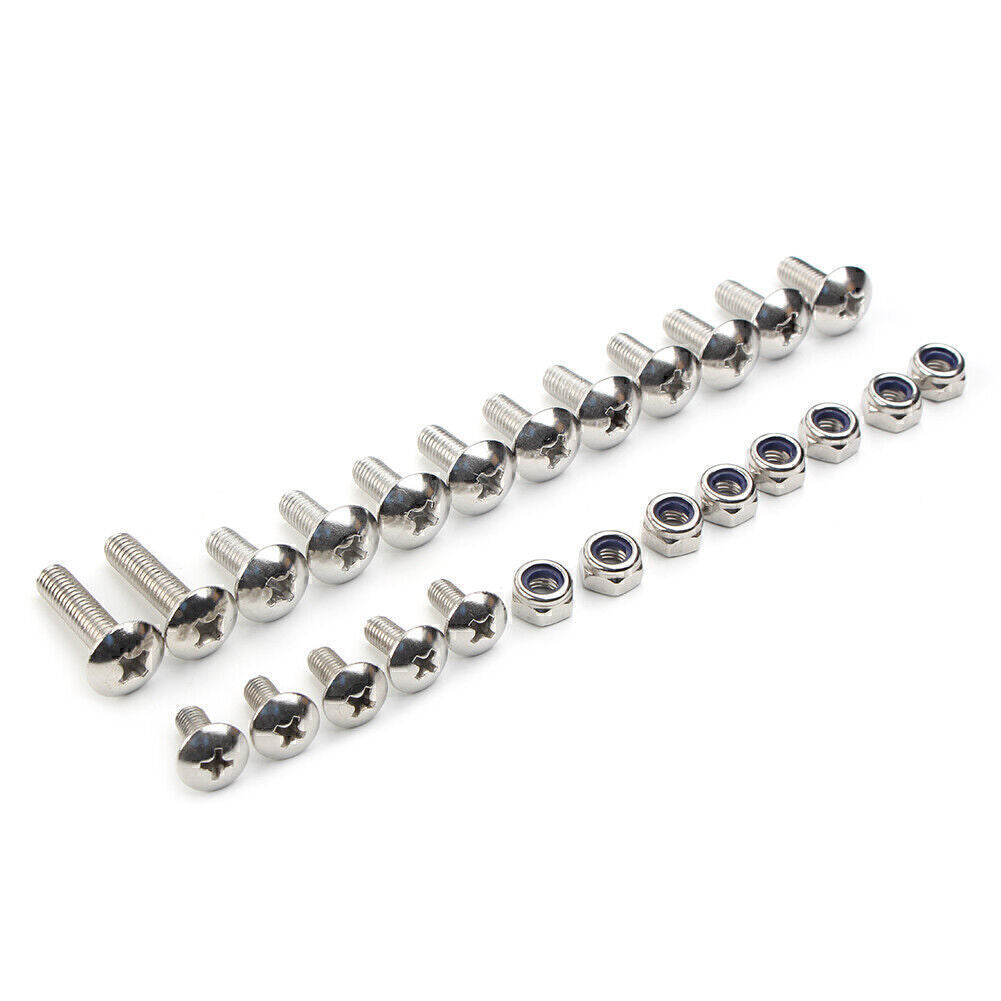 25PCS for Yamaha Banshee Fender Bolt Screw Nut Mount Kit Plastics Hardware Q