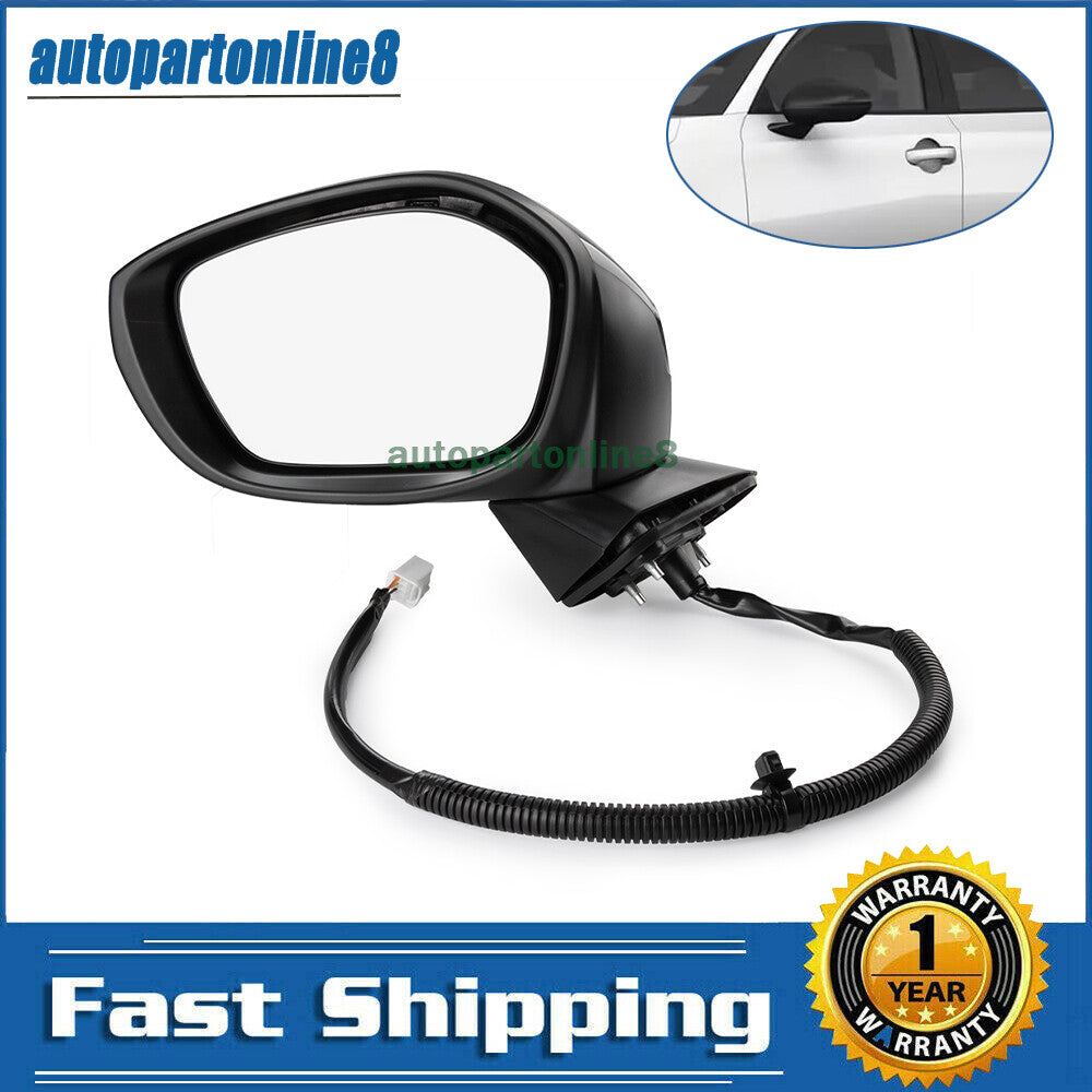 New for Honda for Civic 2022 2023 3 pins Power Adjust Black Mirror Left Driver Side