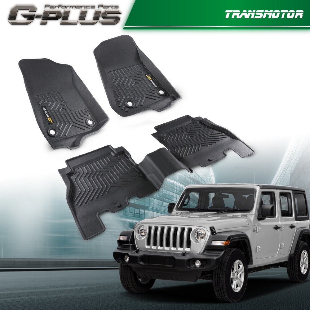 Fits 18-23 for Jeep for Wrangler JL 4 door floor mats all weather rubber lining - v