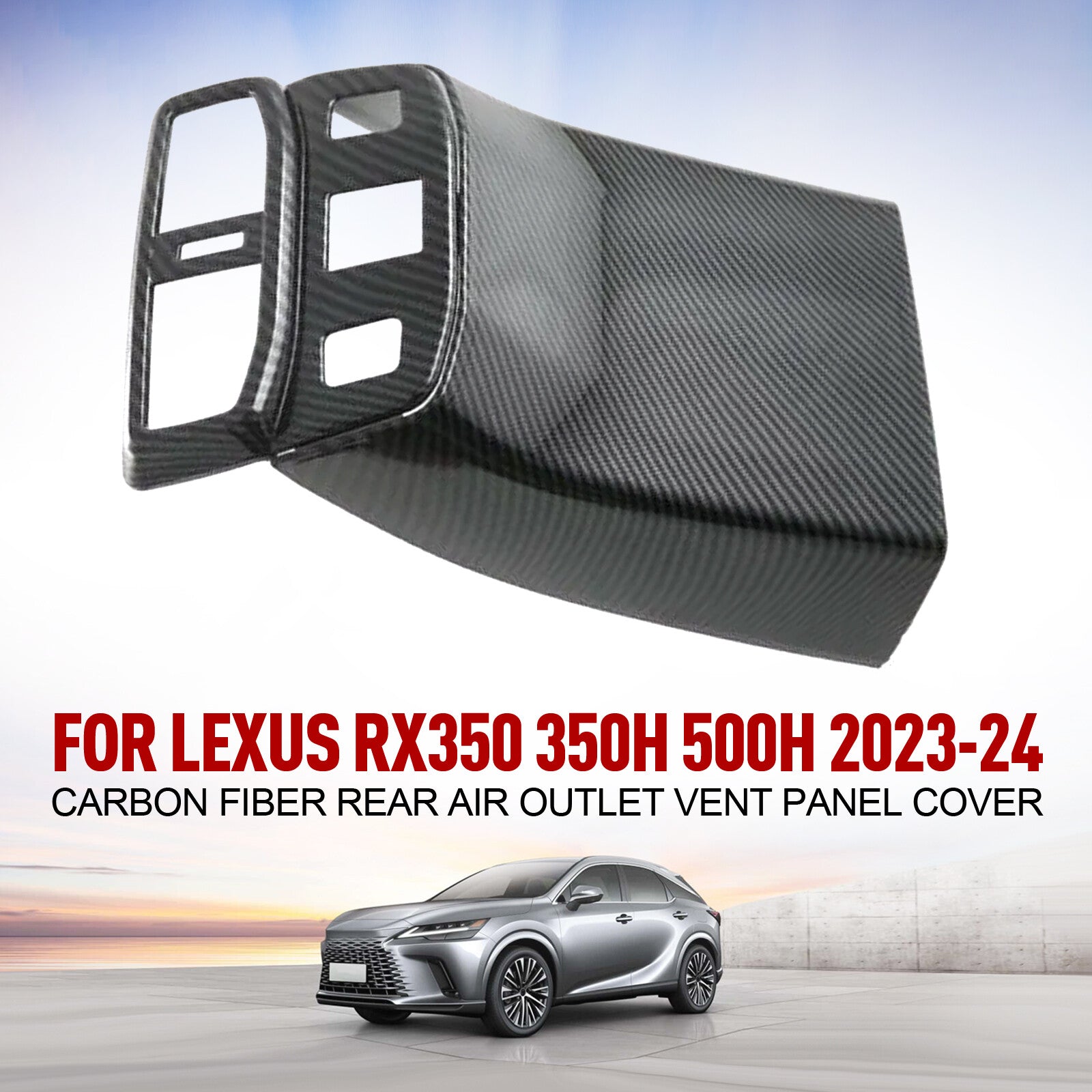 Rear Air Outlet Vent Panel Cover Replacement for Lexus RX350 350h 500h 2023-2024