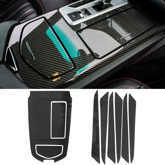 5D Carbon Fiber Door & Gear Shift Panel Cover Sticker for Maserati Ghibli 14-21