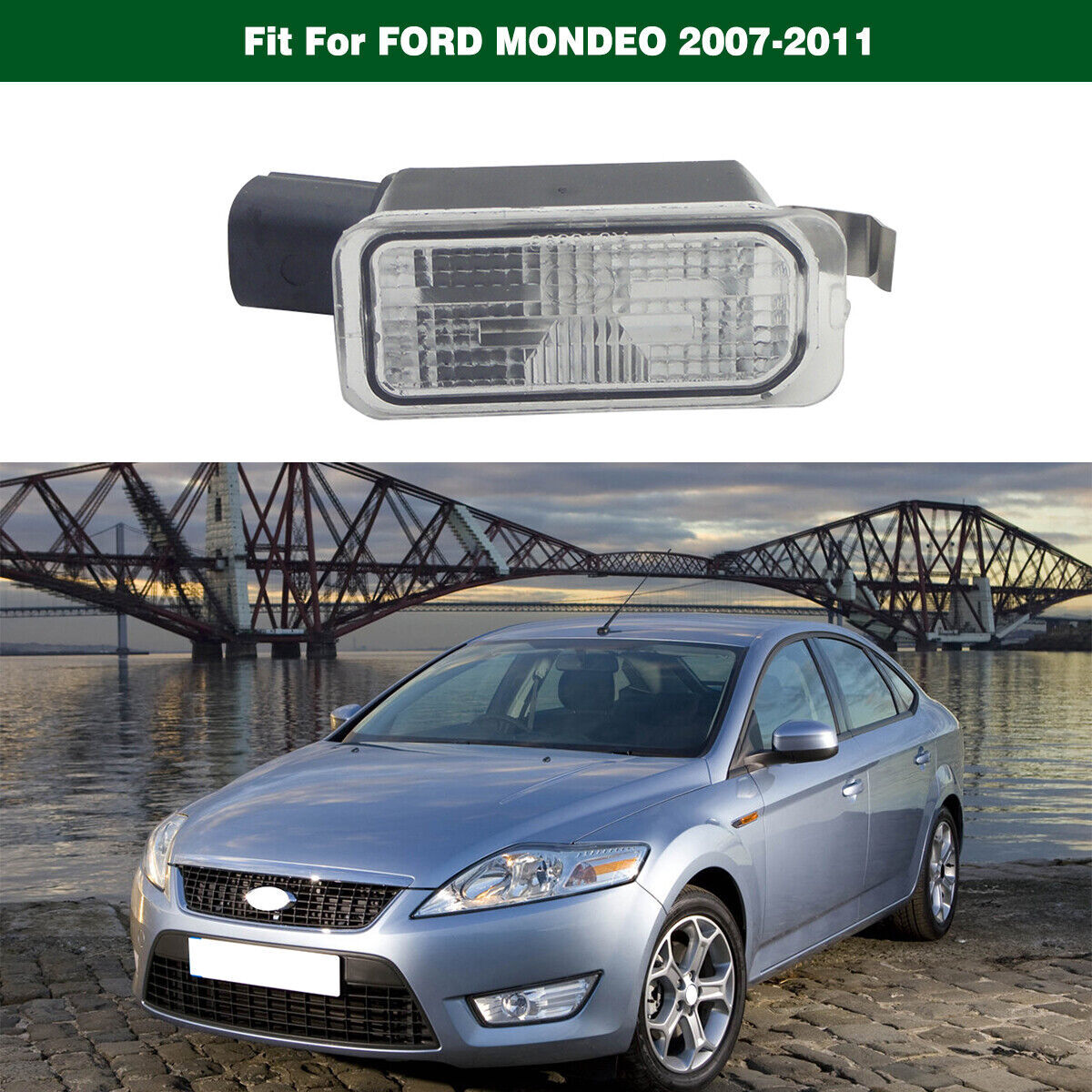 Rear License Plate Light Lamp (With Bulb Holder)  for ford  Mondeo Mk4 2007-2010 Q