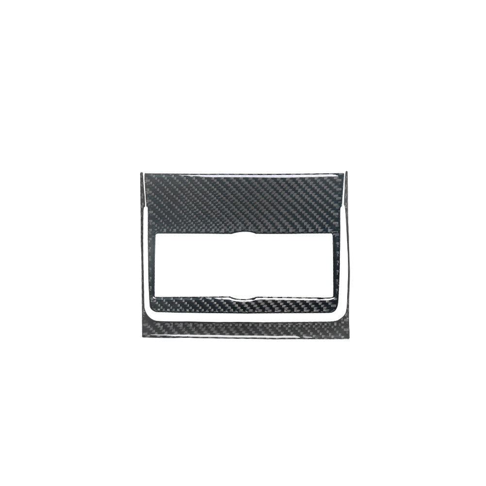 2Pcs Carbon Fiber Center Storage Box Panel Trim Cover for Honda Accord 2013-2017 v
