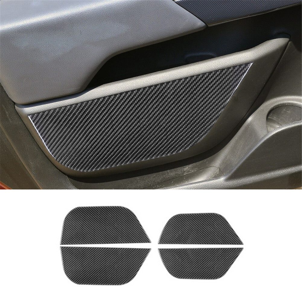 Red Carbon Fiber Loudspeaker Frame Cover Trim For 5 F10 2011-2017 v