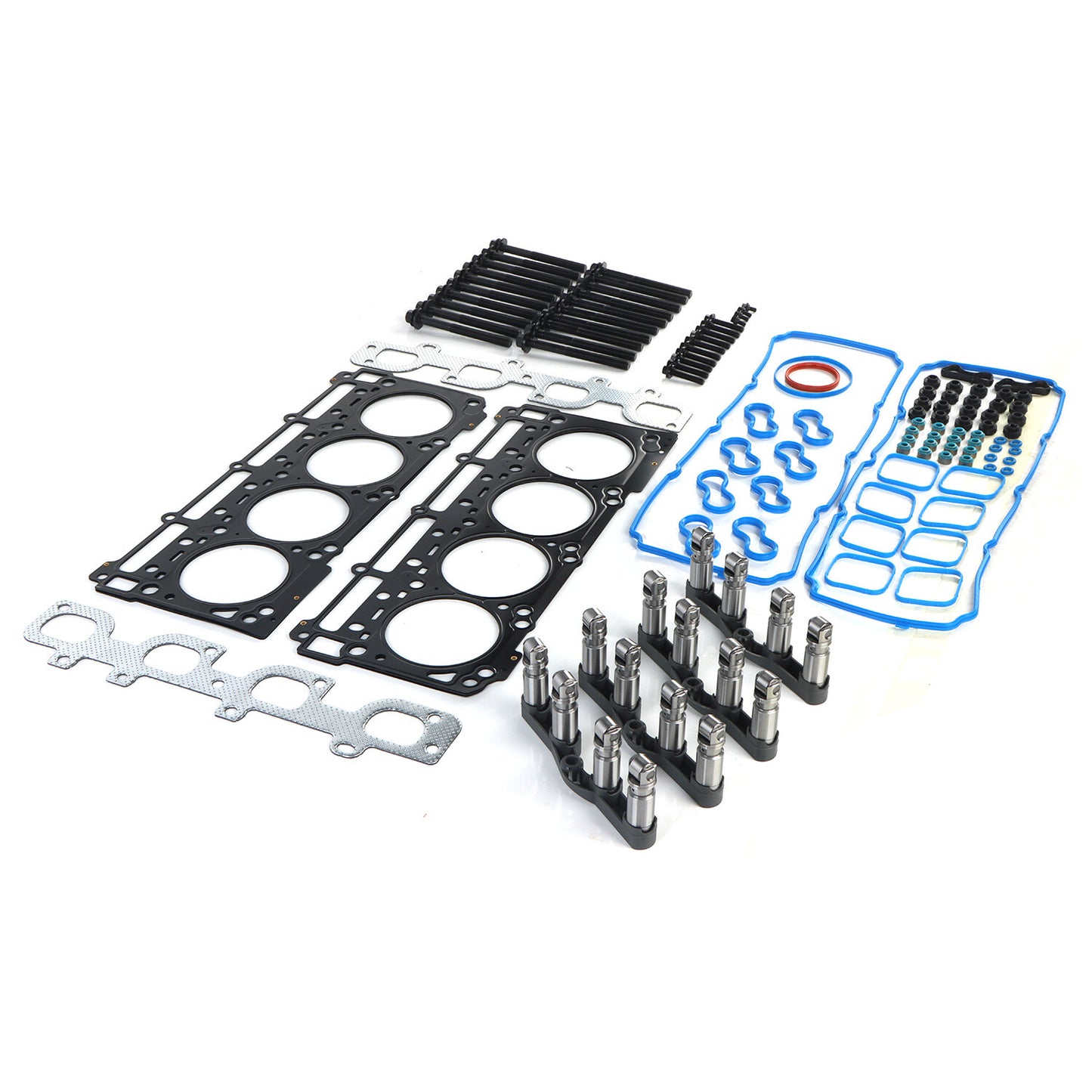 for 11-15 for Chrysler 300 for Dodge for Jeep 6.4L NON MDS Lifters Kit w/Head Gaskets Bolts