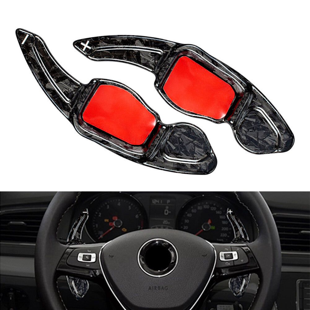Carbon Fiber Steering Wheel Paddle Shifter Extension for VW MK5 MK6 for Golf CC