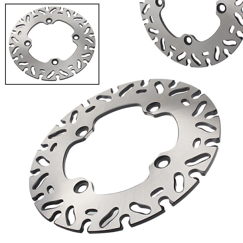 220mm Steel Rear Brake Disc Rotors Silver for Honda CBR600RR CBR1000RR Q