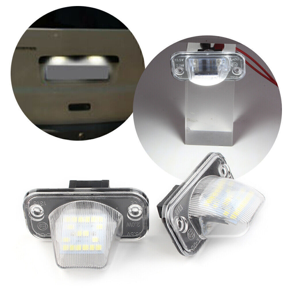 2x Error White LED License Plate Light Fit for VW T4 Transporter Caddy 90-03 Q