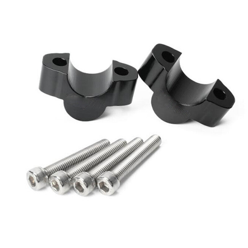 28MM Durable Aluminum Alloy Universal Motorcycle Handlebar Riser Mount Bracketx2 v