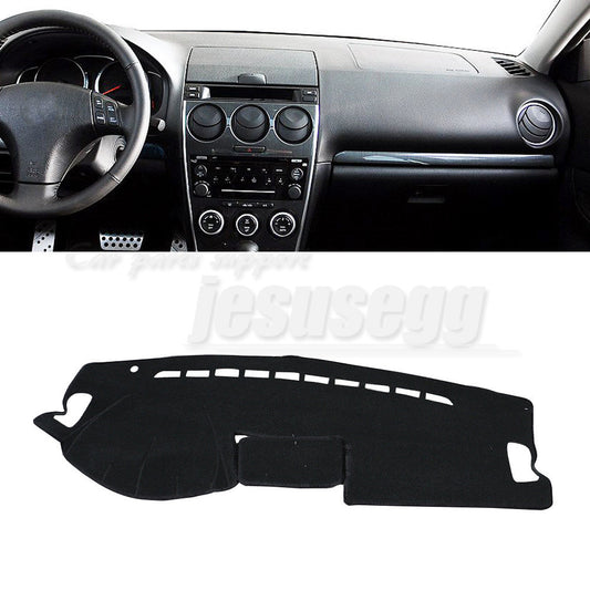 for Mazda 6 GG1 2003-2008 LHD Car Sun Shade Visor Pad Dashboard Cover Mat Black