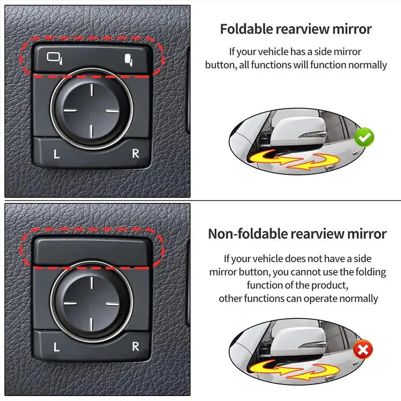 180 blind spot rearview mirror for Honda GL 1000 1100 1800 1500 1200 E