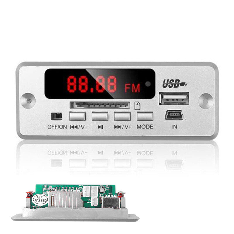 MP3 Player Decoder Board 12V Bluetooth 5.0 Car TF USB FM Radio Audio Module Kit v