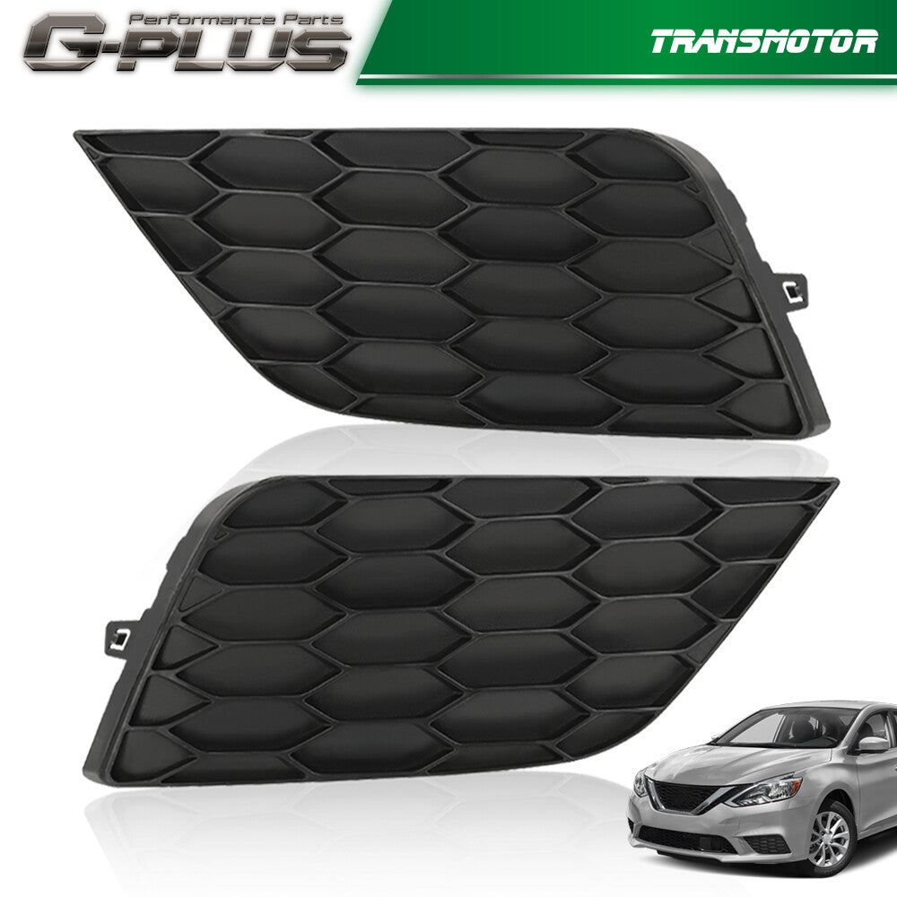 Driver & Passenger Side Fog Light Bezel Light Cover Fits for Sentra 2016 - 2019- v