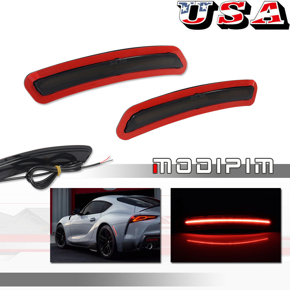 Smoke lens rear marker light red LED light suitable for 2020-2024 GR Supra- v