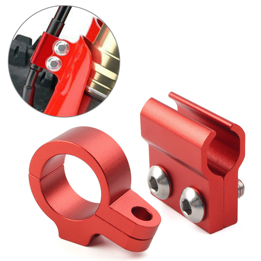 Red CNC Front Brake Line Hose Clamp Guide for Honda CR80R CR85R CR125R Q