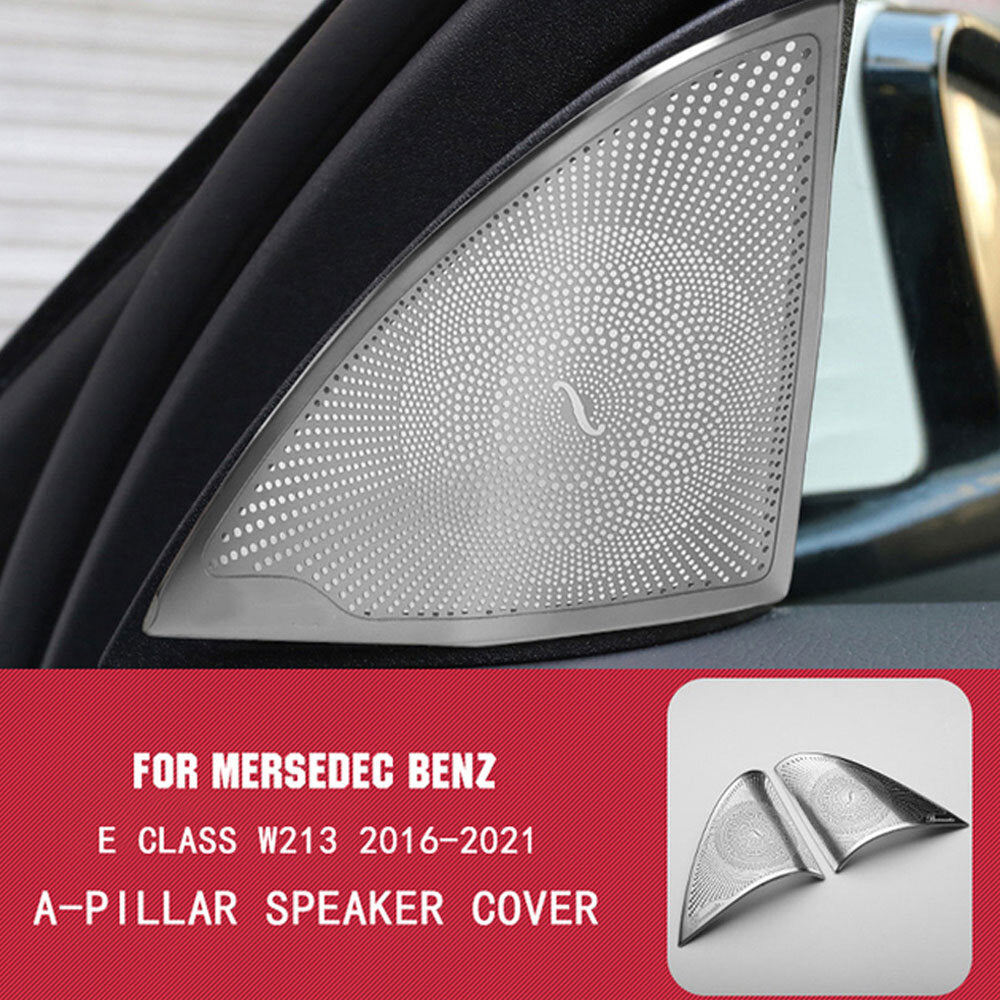 2-piece car door audio speaker protective cover trim - n