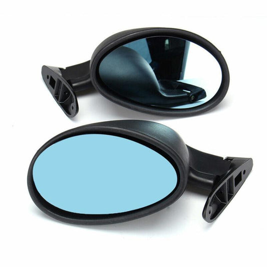 California Classic Style Door Wing Blue Anti-Glare Car Side Mirrors (1 Pair) n