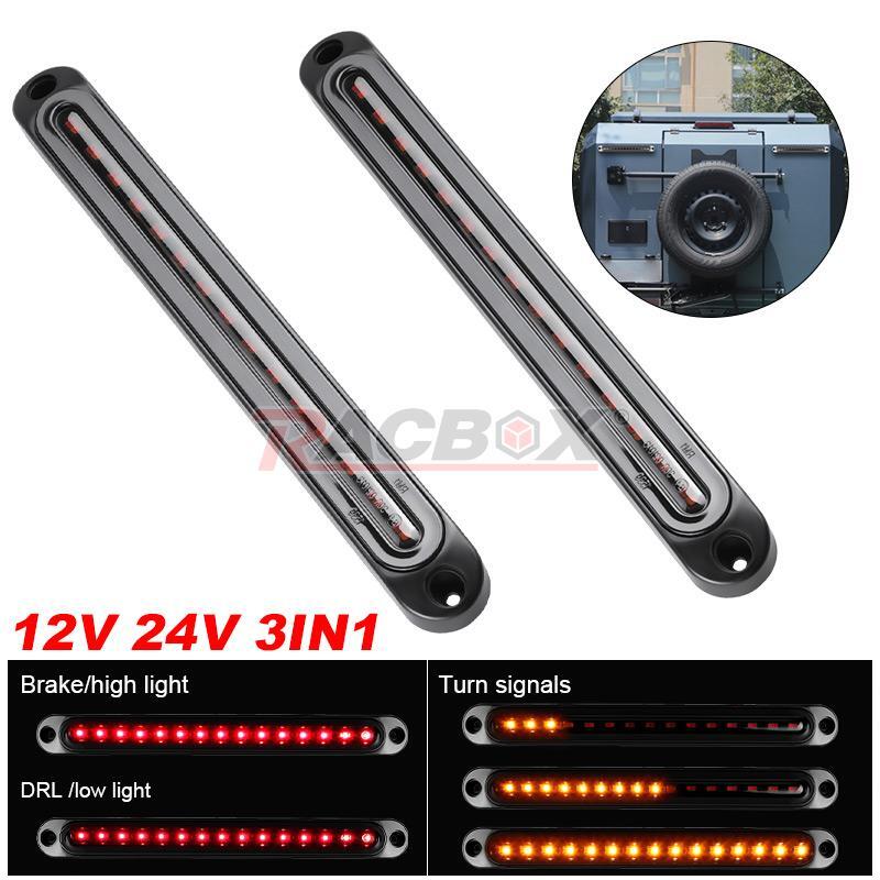 30 LED Car Truck Turn Signal Stop Tail Strip DRL LED Light Bar Brake Flowing