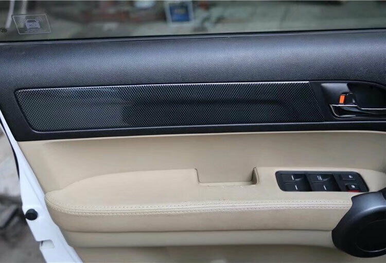 Car Inner Door Panel Cover Trim 4PCS for Honda CRV CR-V 2007-2011 Carbon Fiber