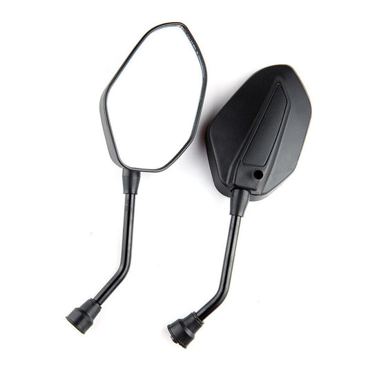 US STOCK Black 10mm Rearview Side Mirrors For Motorcycle ATV Pit Bike Pair v