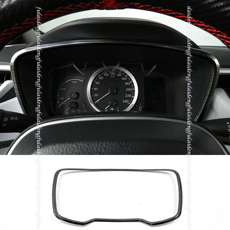 Black Steel Interior Dashboard Panel Frame Cover Trim for Toyota for Corolla 2019-22